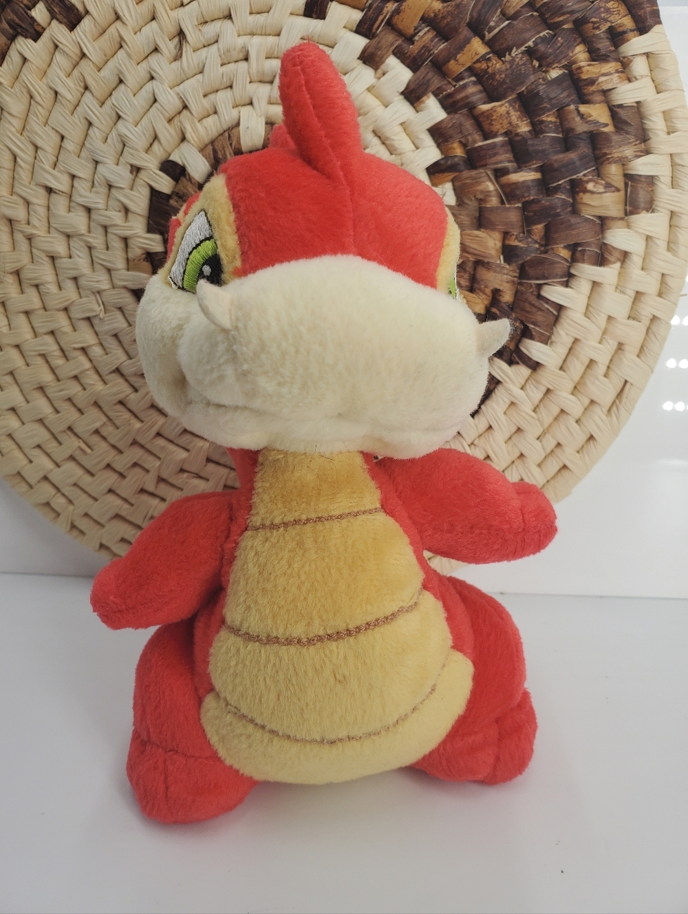 2002 Neopets Scorchio 7.5" Red Dragon Stuffed Plush Character toy (NAV1)